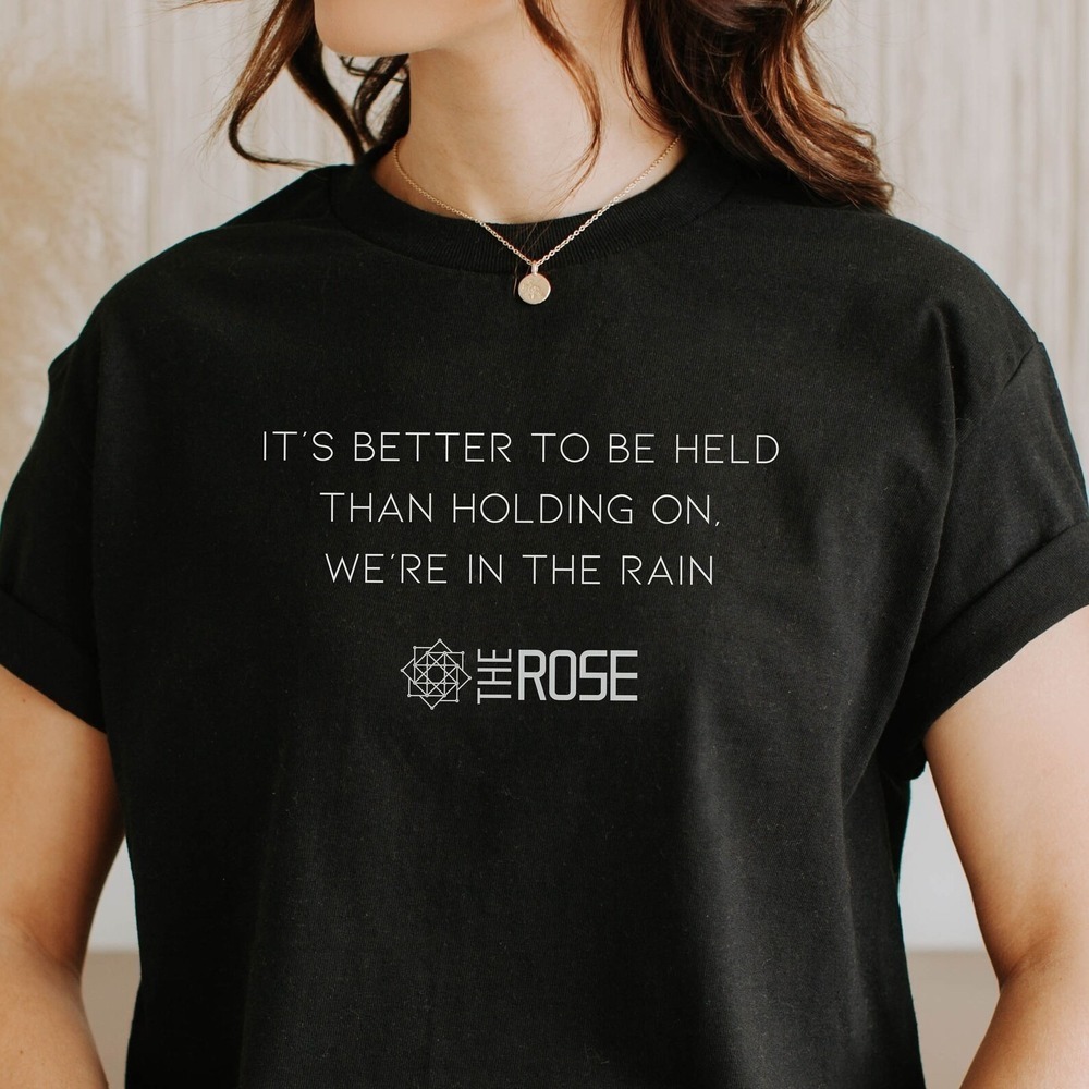 The Rose Kpop Black Minimal Fan Apparel Unisex T-Shirt